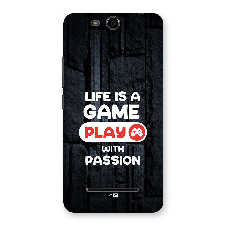 Play With Passion Back Case for Canvas Juice 3 Q392