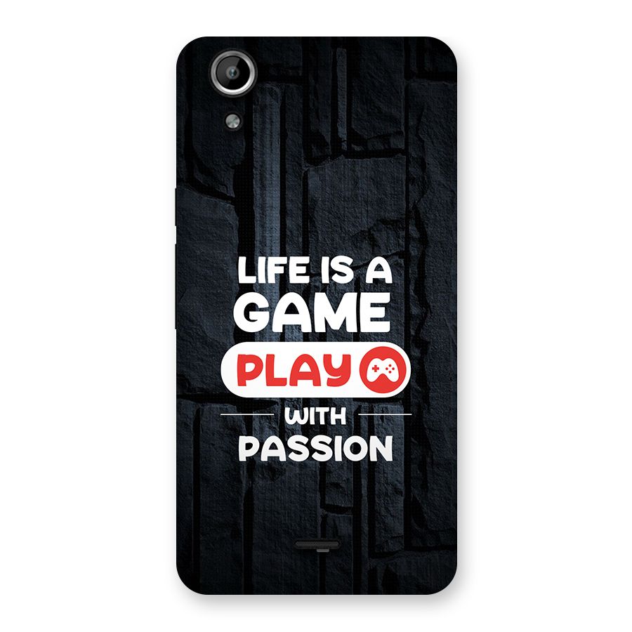 Play With Passion Back Case for Canvas Selfie Lens Q345