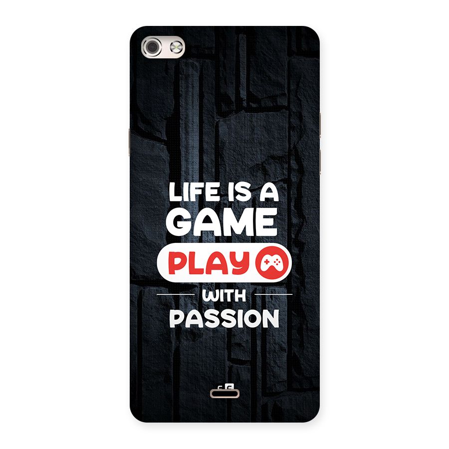 Play With Passion Back Case for Canvas Silver 5
