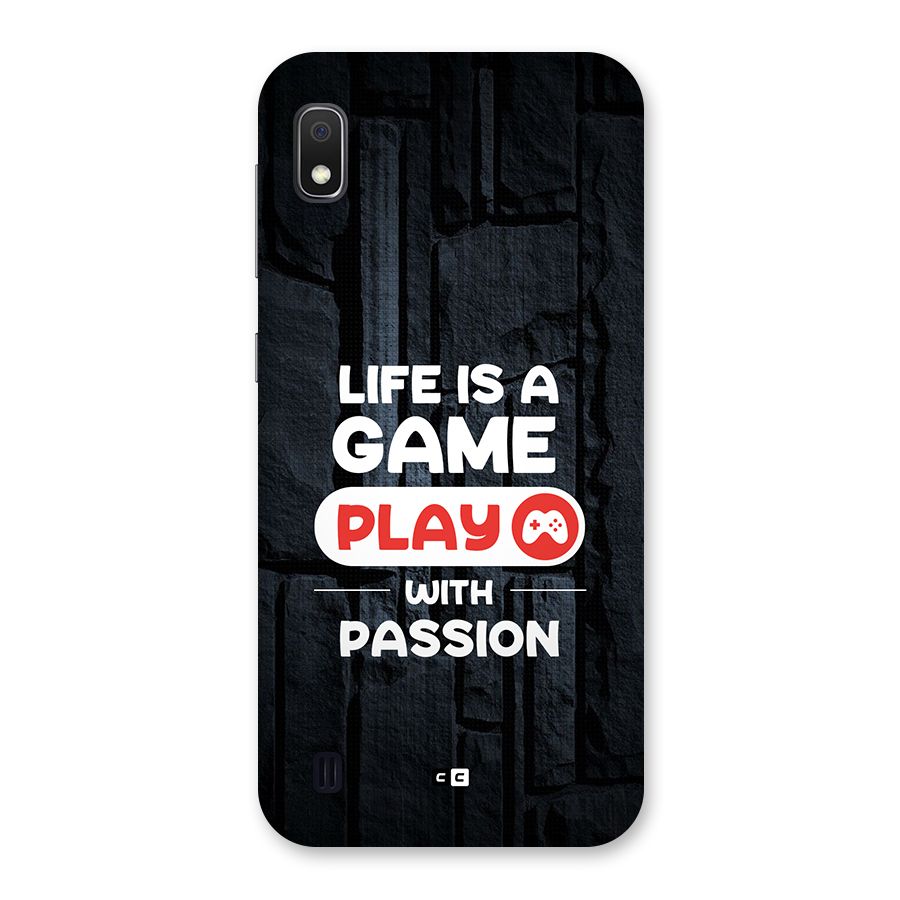 Play With Passion Back Case for Galaxy A10