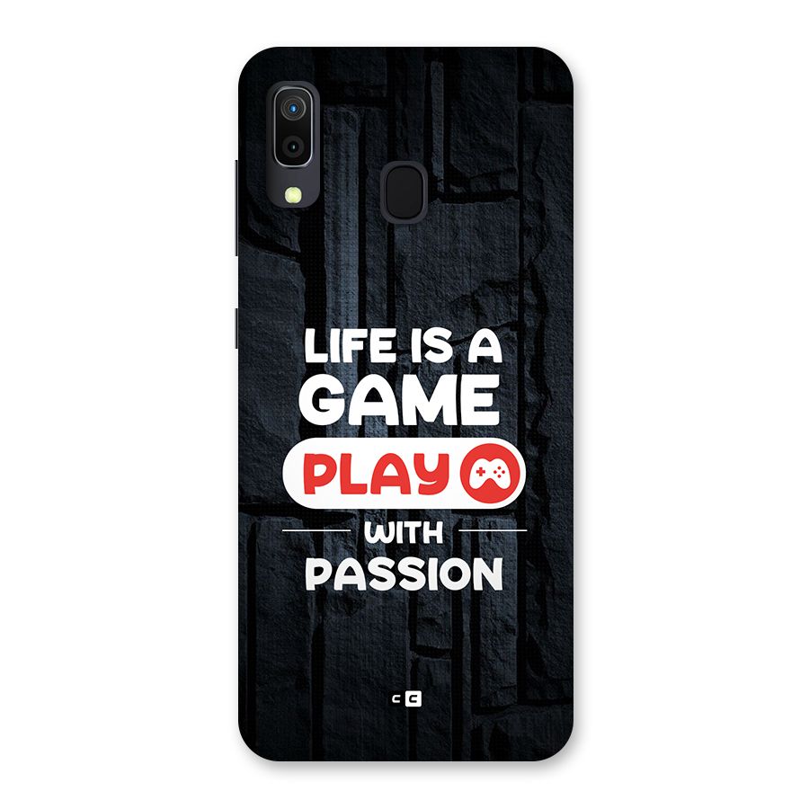 Play With Passion Back Case for Galaxy A20
