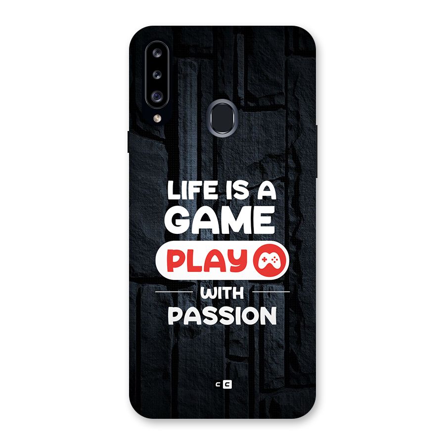 Play With Passion Back Case for Galaxy A20s