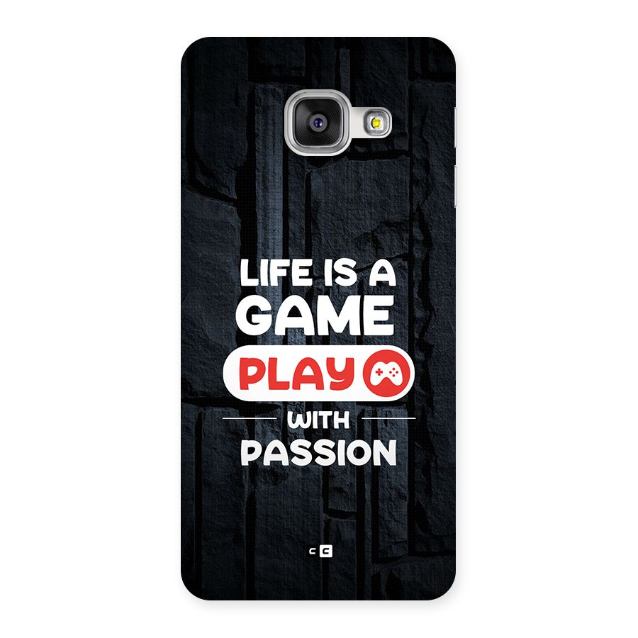 Play With Passion Back Case for Galaxy A3 (2016)
