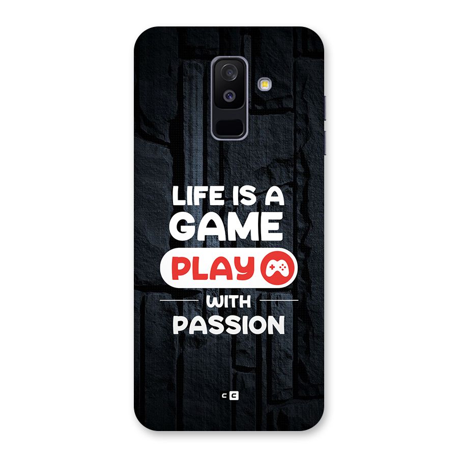 Play With Passion Back Case for Galaxy A6 Plus