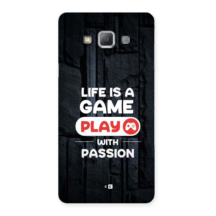 Play With Passion Back Case for Galaxy A7
