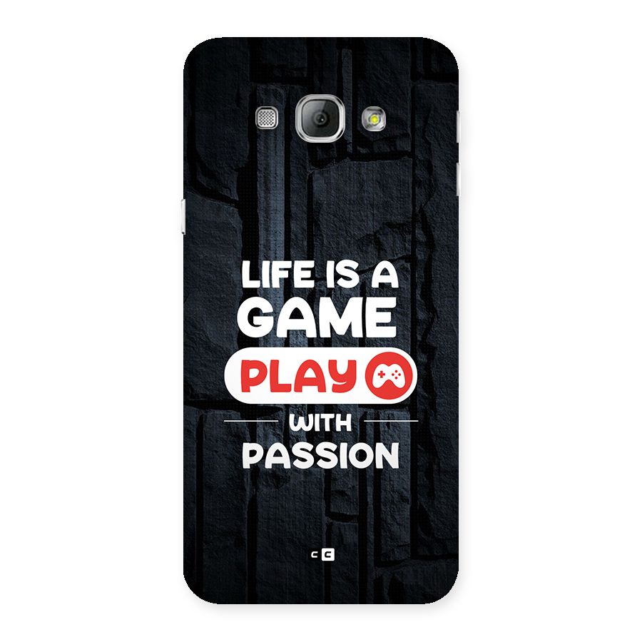 Play With Passion Back Case for Galaxy A8