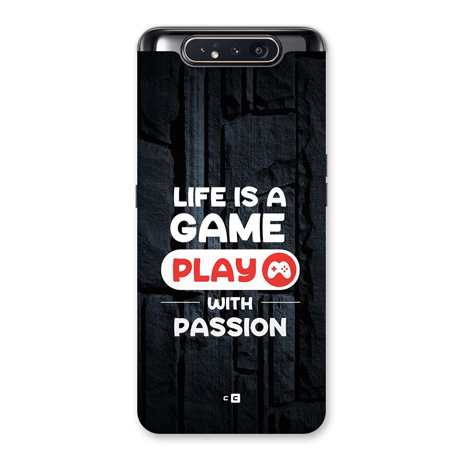Play With Passion Back Case for Galaxy A80
