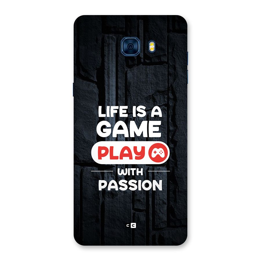 Play With Passion Back Case for Galaxy C7 Pro