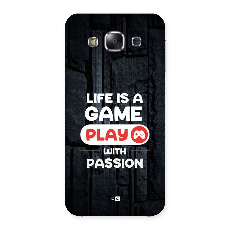 Play With Passion Back Case for Galaxy E5