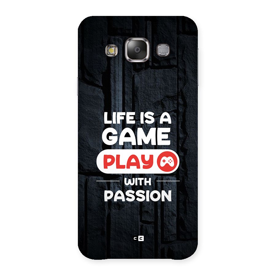 Play With Passion Back Case for Galaxy E7
