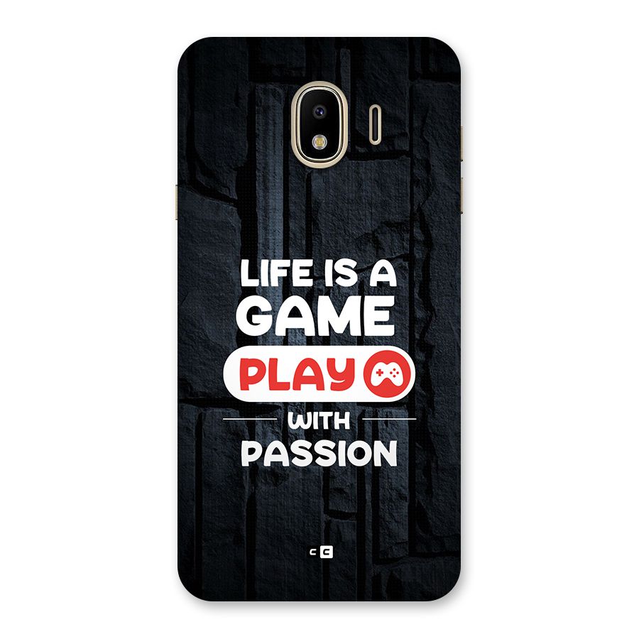 Play With Passion Back Case for Galaxy J4