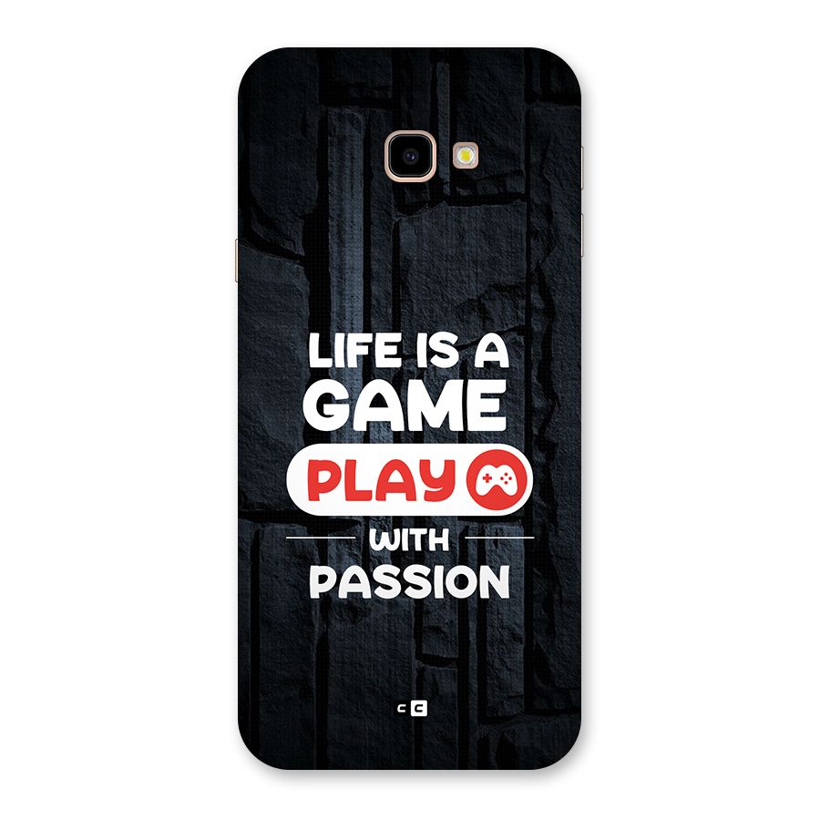 Play With Passion Back Case for Galaxy J4 Plus