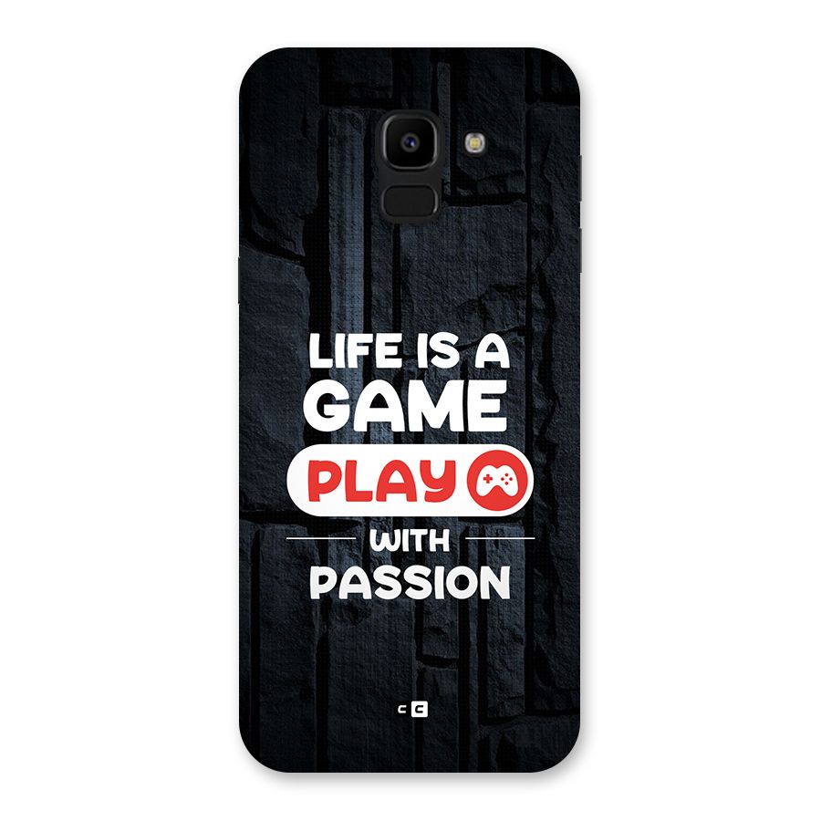 Play With Passion Back Case for Galaxy J6