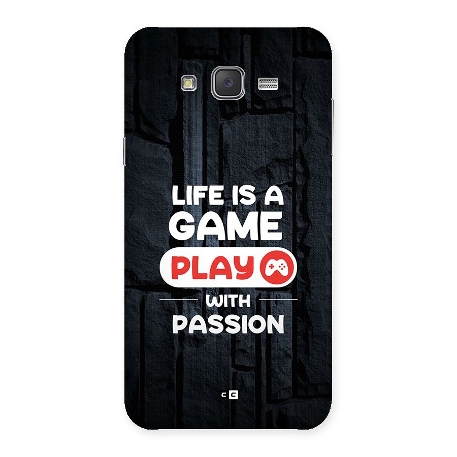 Play With Passion Back Case for Galaxy J7