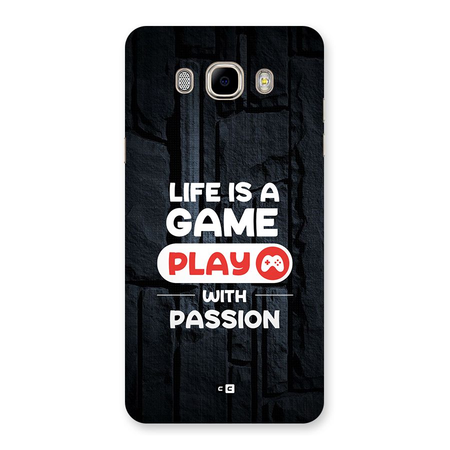 Play With Passion Back Case for Galaxy J7 2016