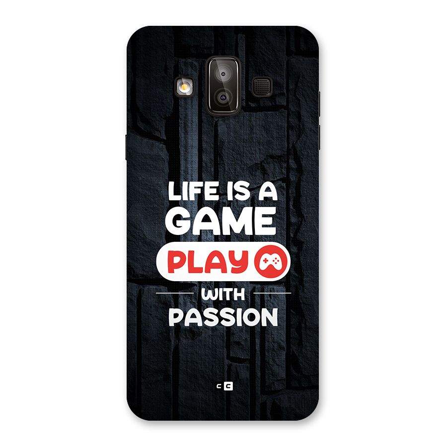 Play With Passion Back Case for Galaxy J7 Duo