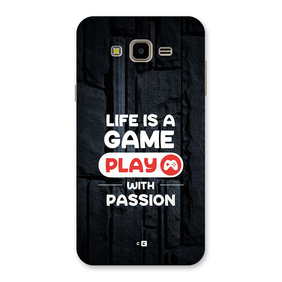 Play With Passion Back Case for Galaxy J7 Nxt