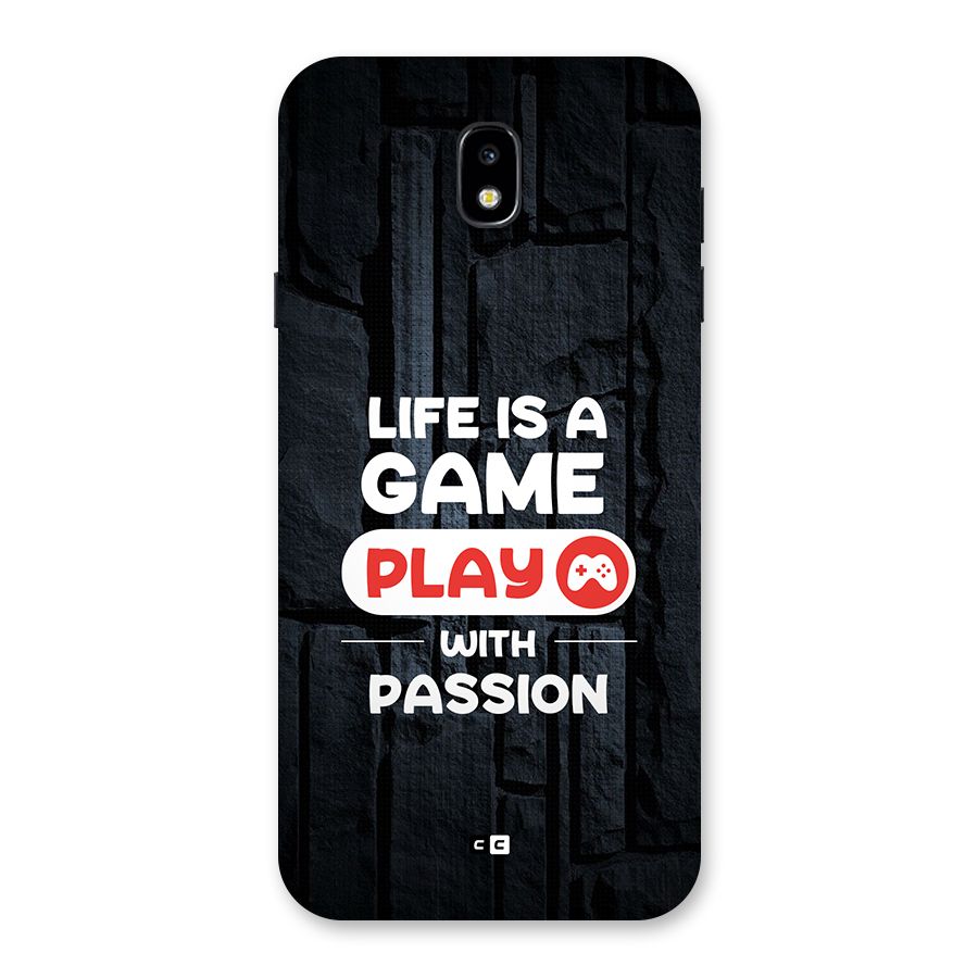 Play With Passion Back Case for Galaxy J7 Pro