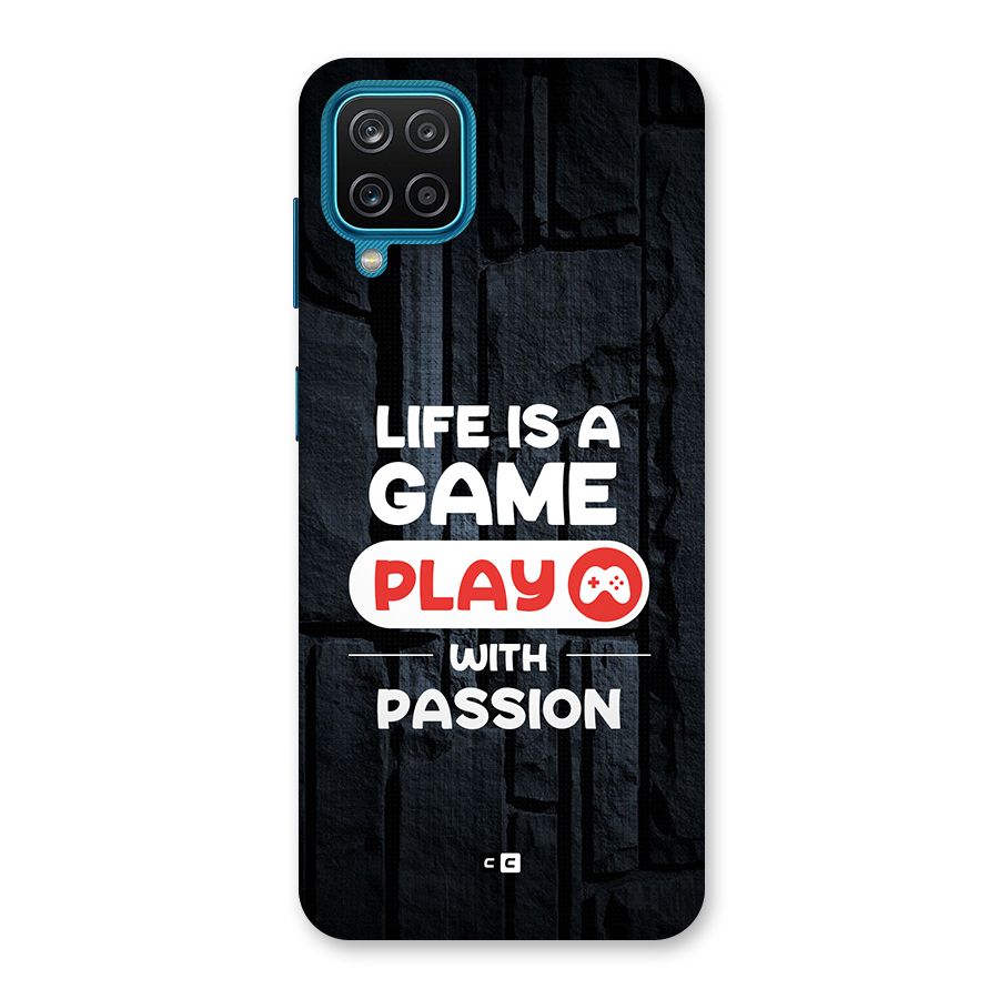 Play With Passion Back Case for Galaxy M12