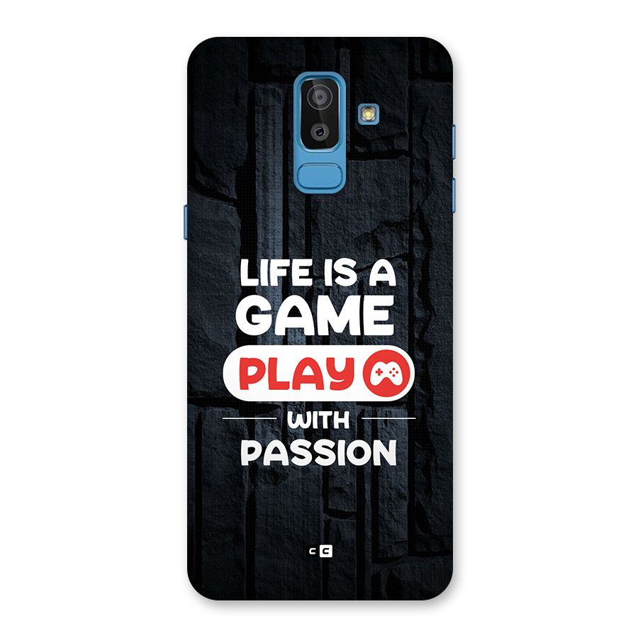 Play With Passion Back Case for Galaxy On8 (2018)