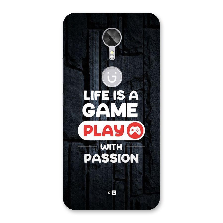 Play With Passion Back Case for Gionee A1