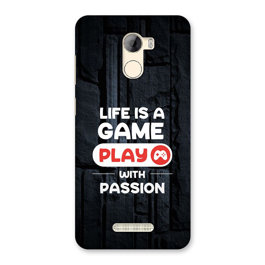 Play With Passion Back Case for Gionee A1 LIte