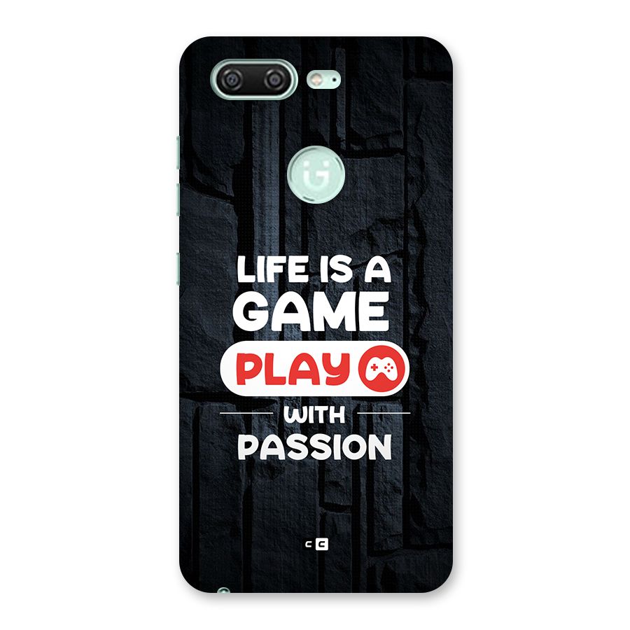 Play With Passion Back Case for Gionee S10