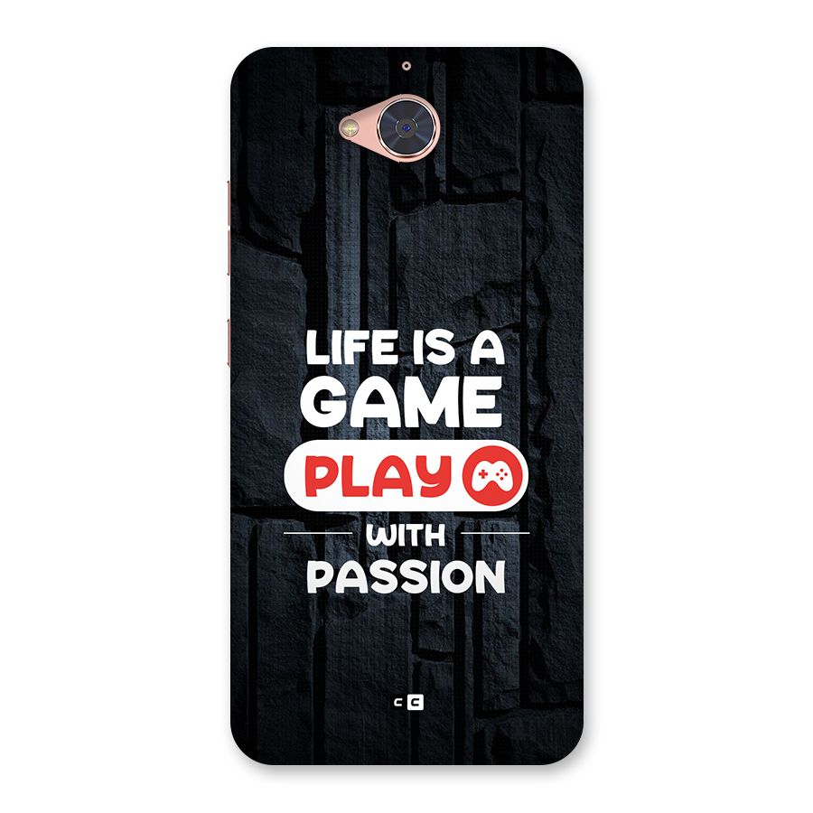 Play With Passion Back Case for Gionee S6 Pro