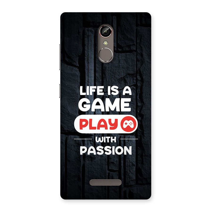 Play With Passion Back Case for Gionee S6s