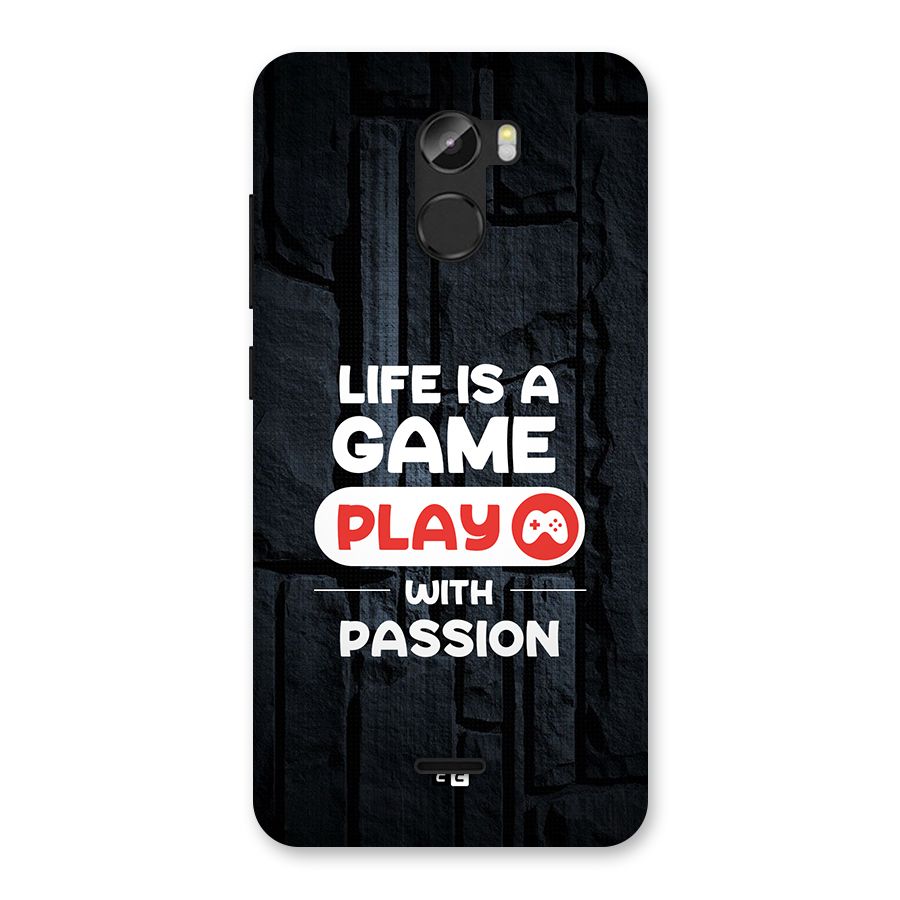 Play With Passion Back Case for Gionee X1