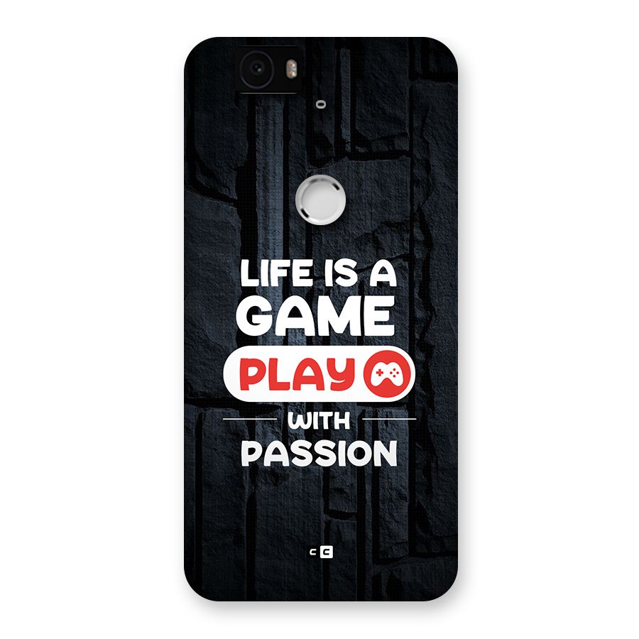 Play With Passion Back Case for Google Nexus 6P