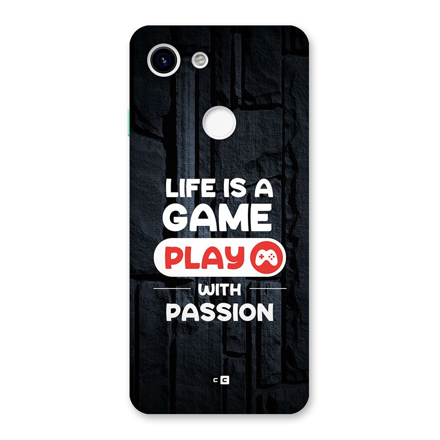 Play With Passion Back Case for Google Pixel 3