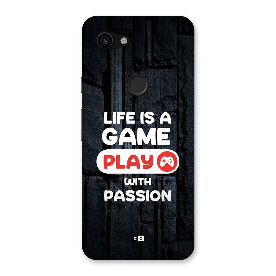 Play With Passion Back Case for Google Pixel 3a