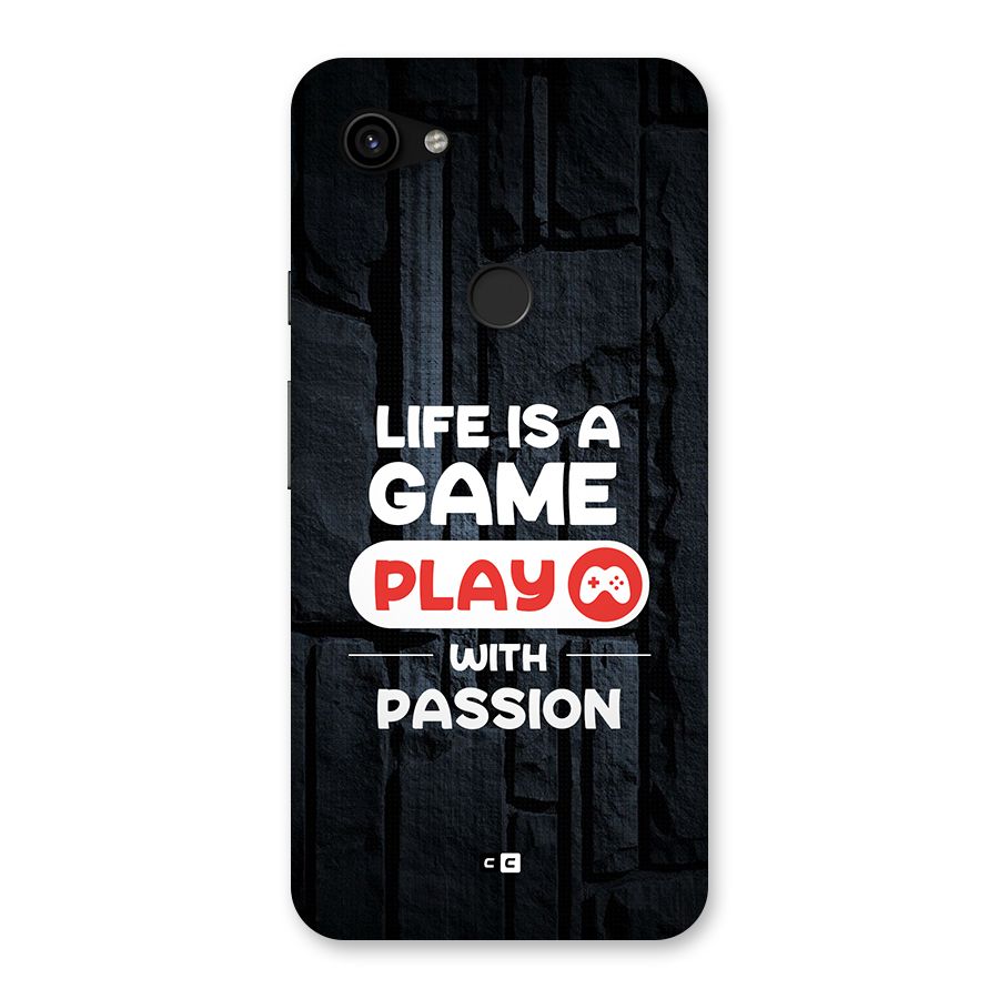 Play With Passion Back Case for Google Pixel 3a XL