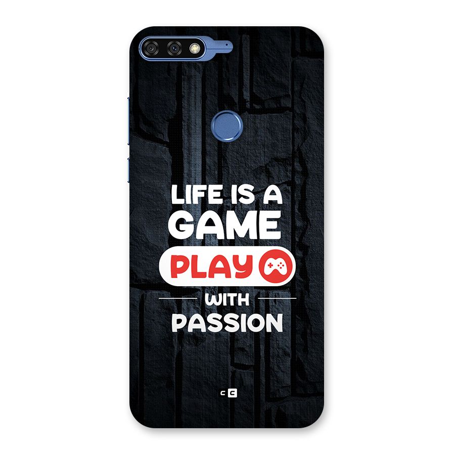 Play With Passion Back Case for Honor 7C