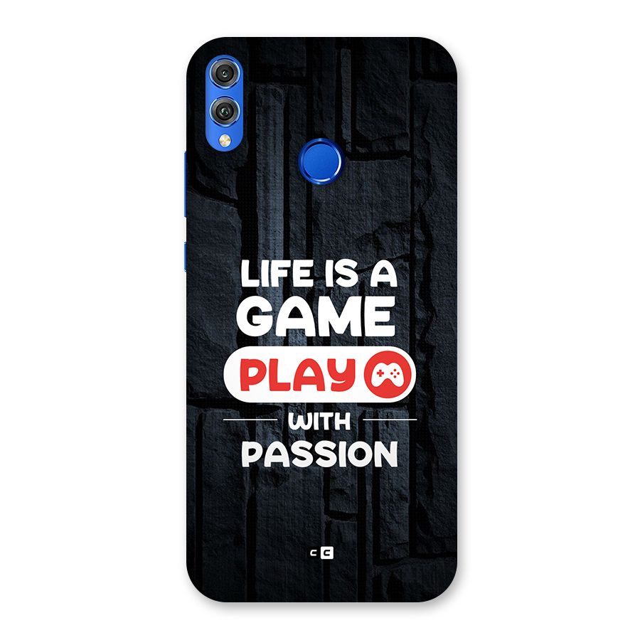 Play With Passion Back Case for Honor 8X