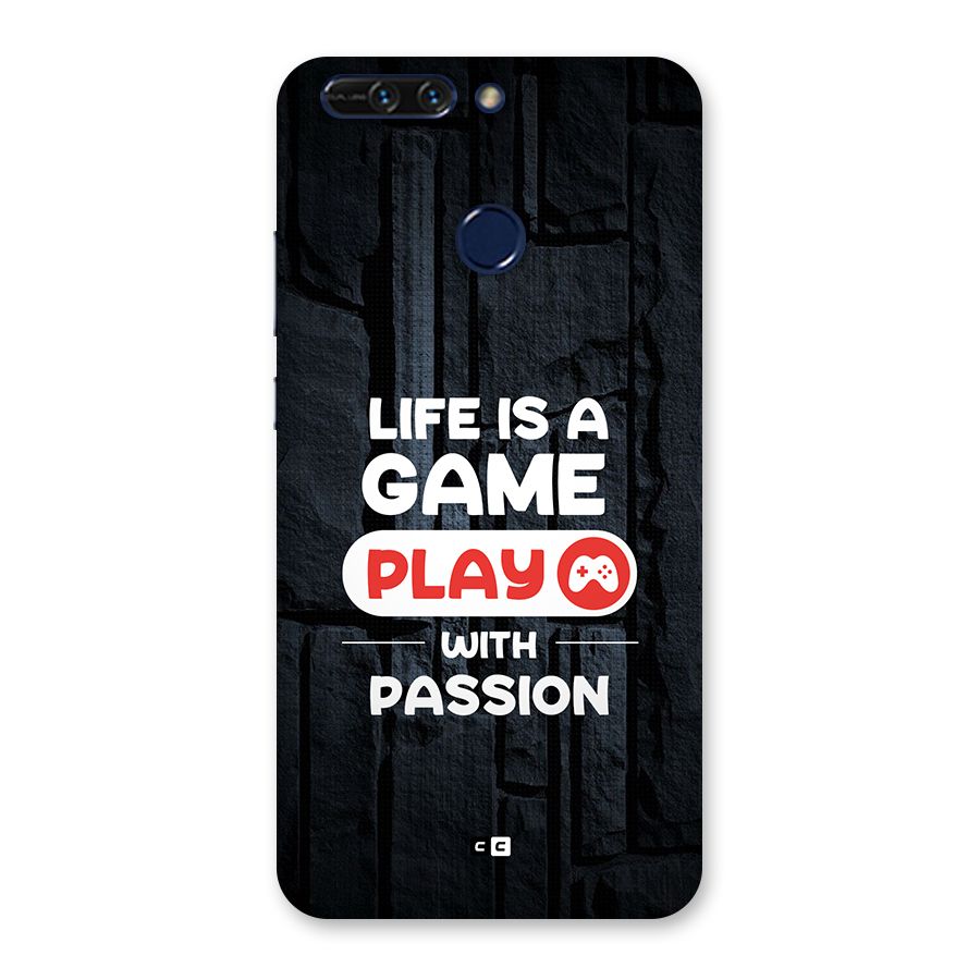 Play With Passion Back Case for Honor 8 Pro