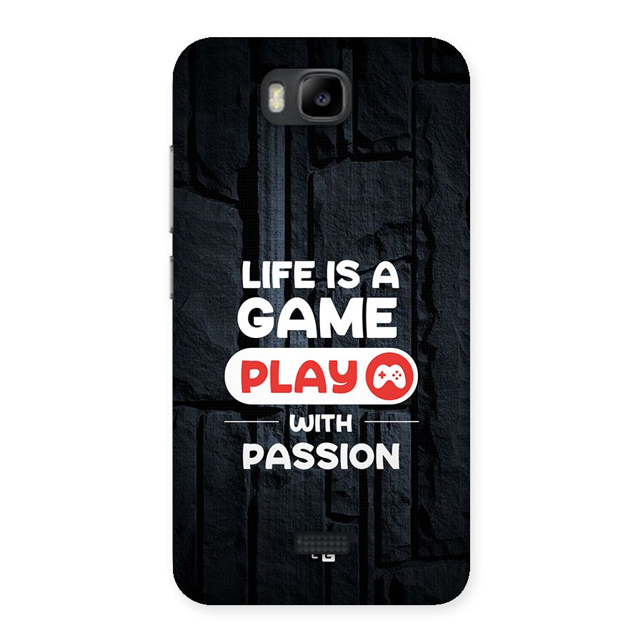 Play With Passion Back Case for Honor Bee