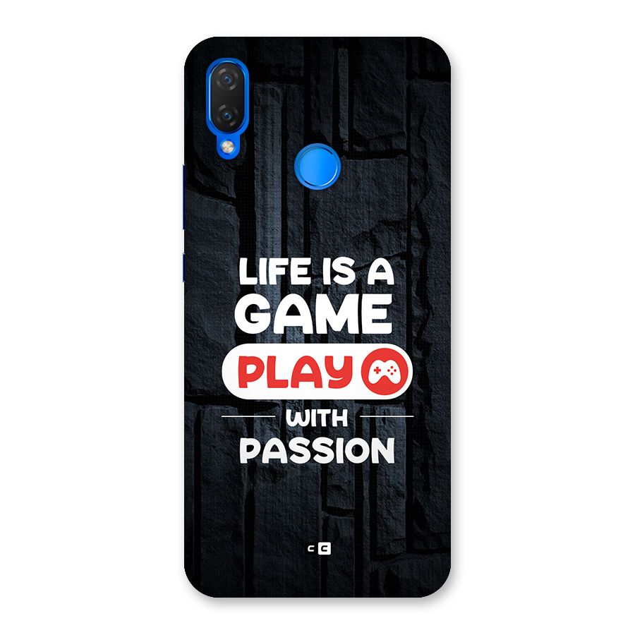 Play With Passion Back Case for Huawei P Smart Plus