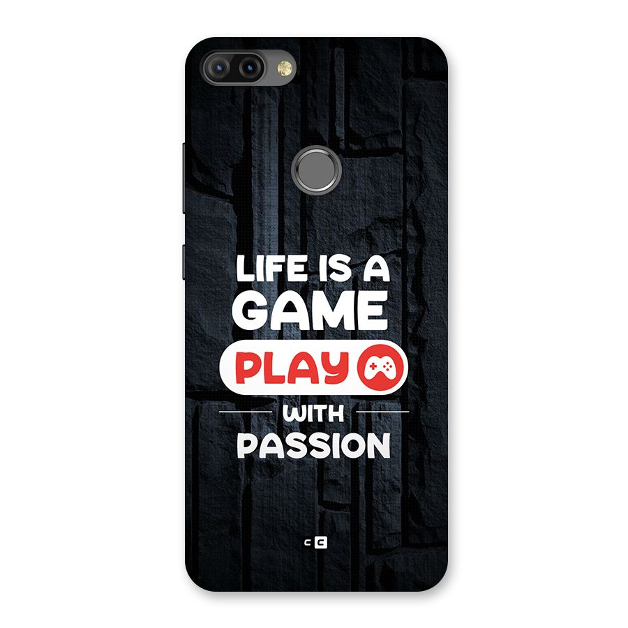 Play With Passion Back Case for Infinix Hot 6 Pro
