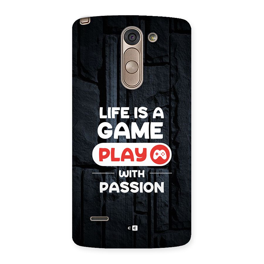 Play With Passion Back Case for LG G3 Stylus