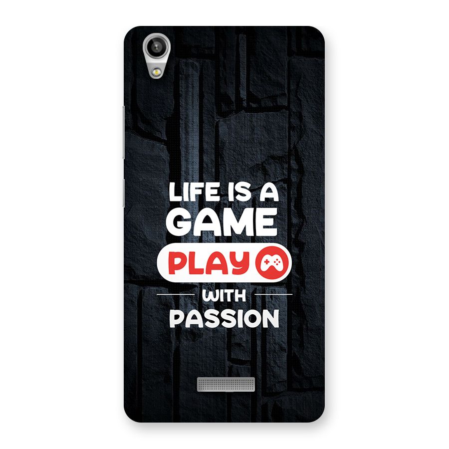 Play With Passion Back Case for Lava Pixel V1