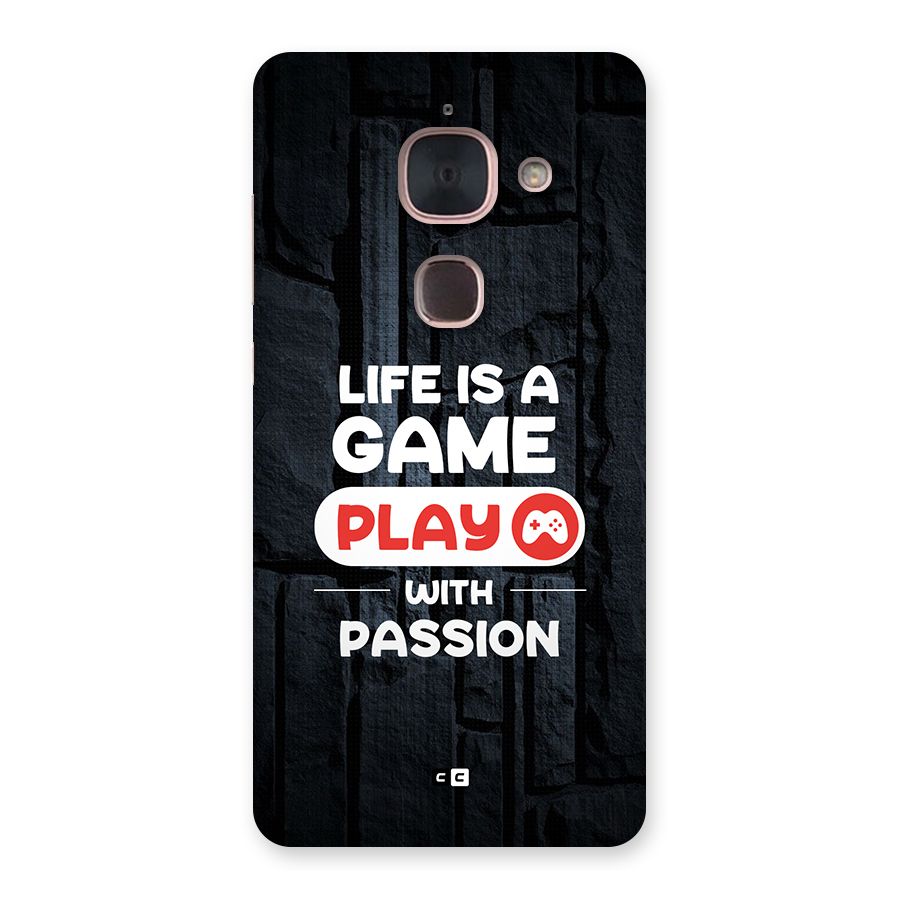 Play With Passion Back Case for Le Max 2