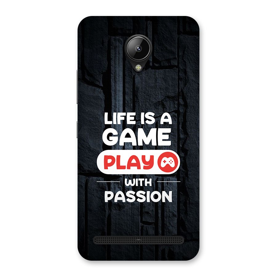 Play With Passion Back Case for Lenovo C2