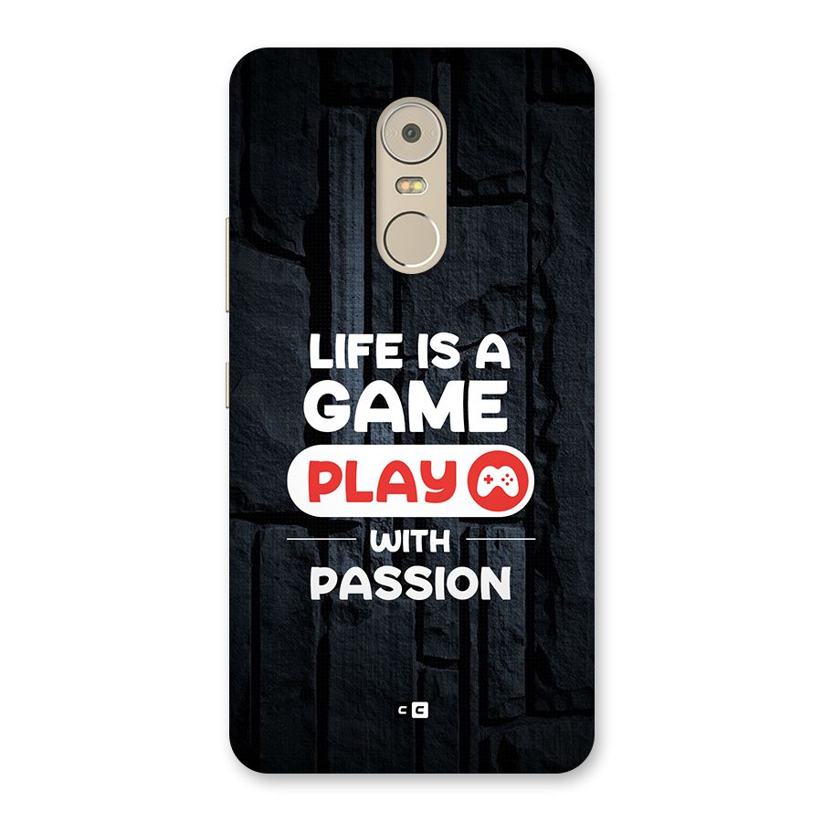 Play With Passion Back Case for Lenovo K6 Note