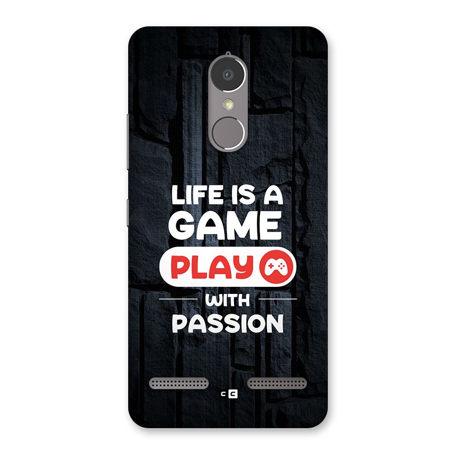 Play With Passion Back Case for Lenovo K6 Power