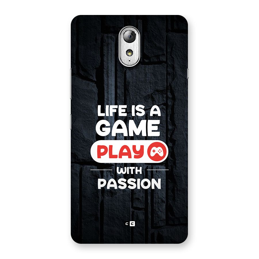 Play With Passion Back Case for Lenovo Vibe P1M