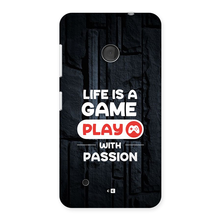 Play With Passion Back Case for Lumia 530
