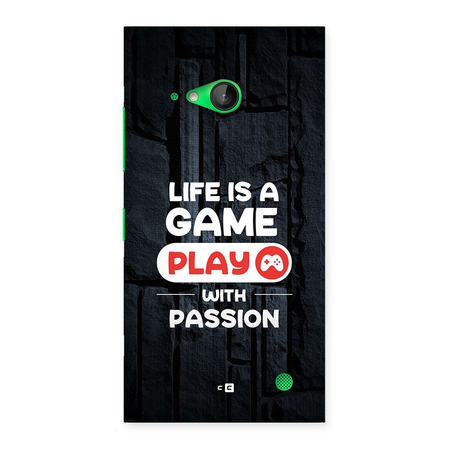 Play With Passion Back Case for Lumia 730
