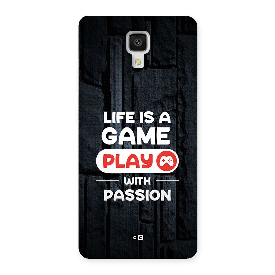 Play With Passion Back Case for Mi4